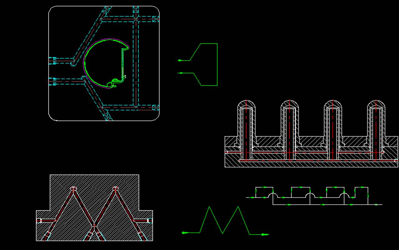 injection mold Standard water line